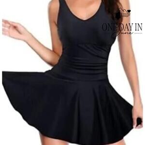 Yonique Plus Size Swimdress One Piece One Piece Swimsuit Size XXL